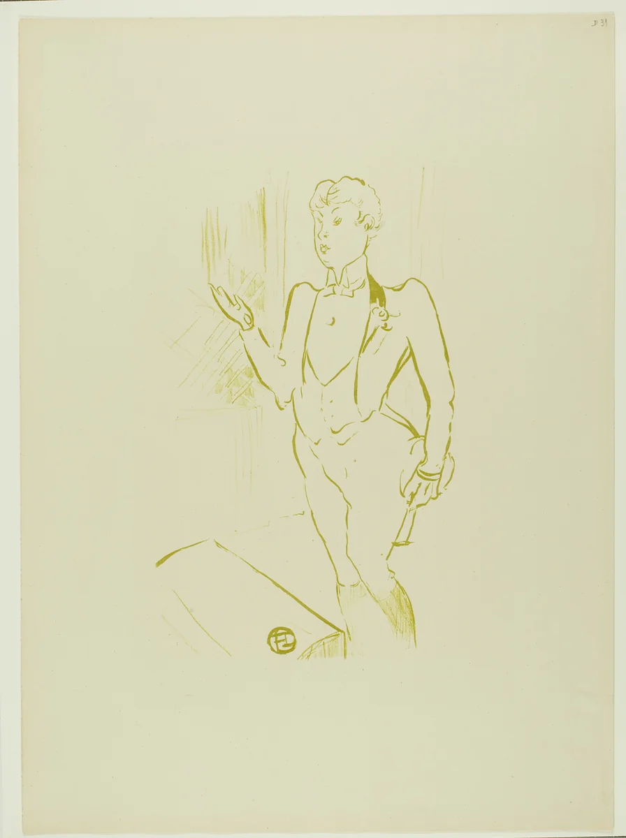 Mary Hamilton, from Le Café-Concert by Henri de Toulouse-Lautrec, print, 1893