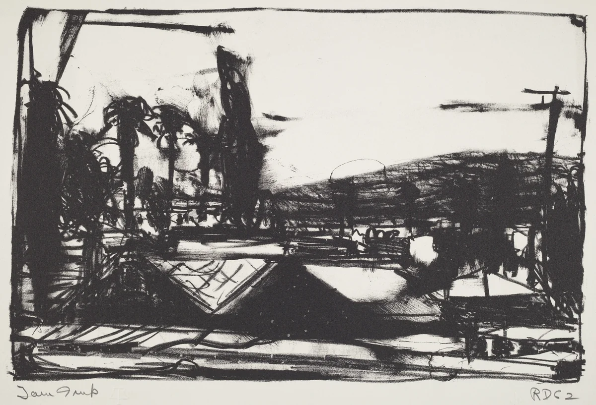 L.A. Landscape by Richard Diebenkorn, print, 1962
