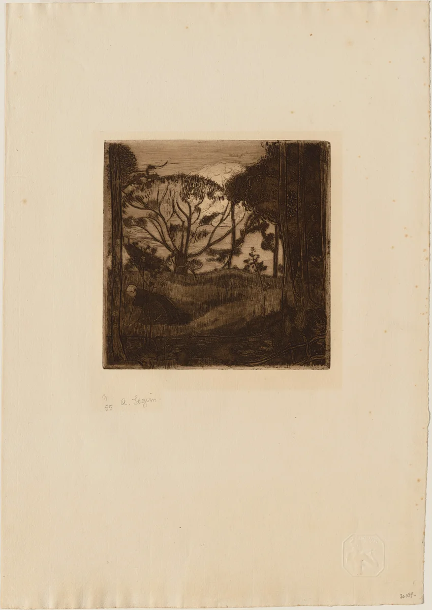 Evening (Le Soir) by Armand Séguin, print, 1894