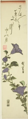 Chinese Bell Flowers by Utagawa Hiroshige (歌川広重), print, 1830-1839