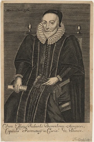 Richardi Brownlowe Armigeri by Thomas Cross, print, 1653