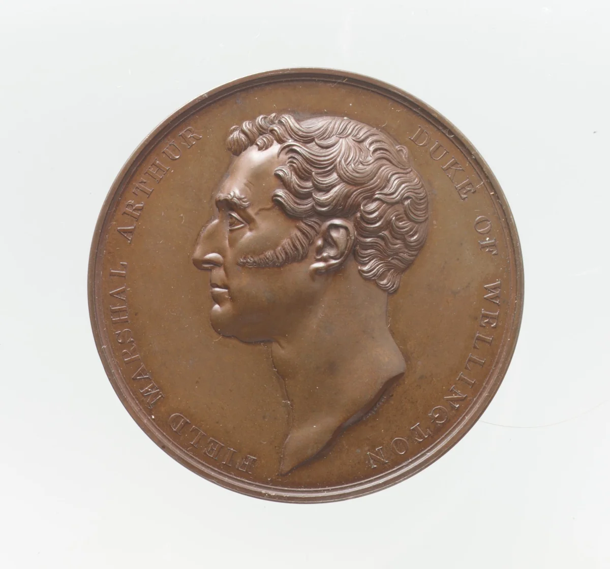 Duke of Wellington by Benedetto Pistrucci, metalwork, 1835-1846