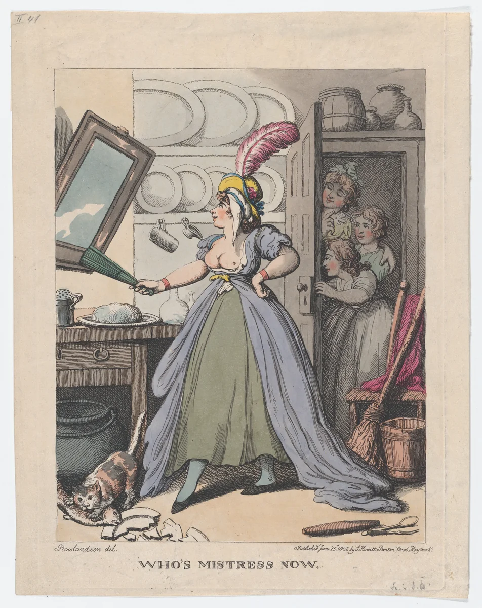 Who's Mistress Now? by Thomas Rowlandson, print, 1802