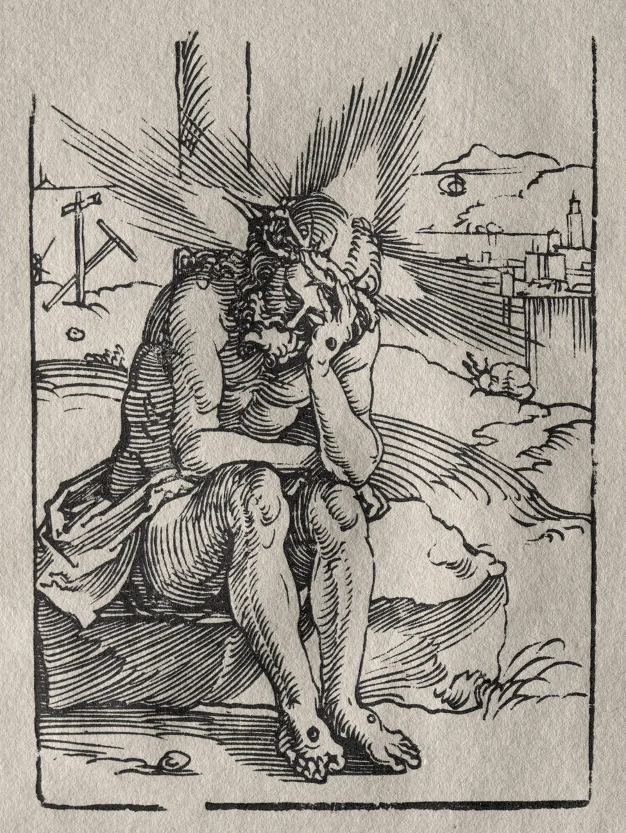 The Man of Sorrows by Hans Sebald Beham, print