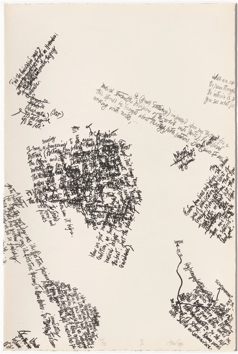 Untitled by John Cage, portfolio, 1972
