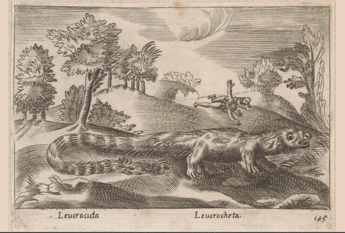 Leucrota by Antonio Tempesta, print, 1565-1630