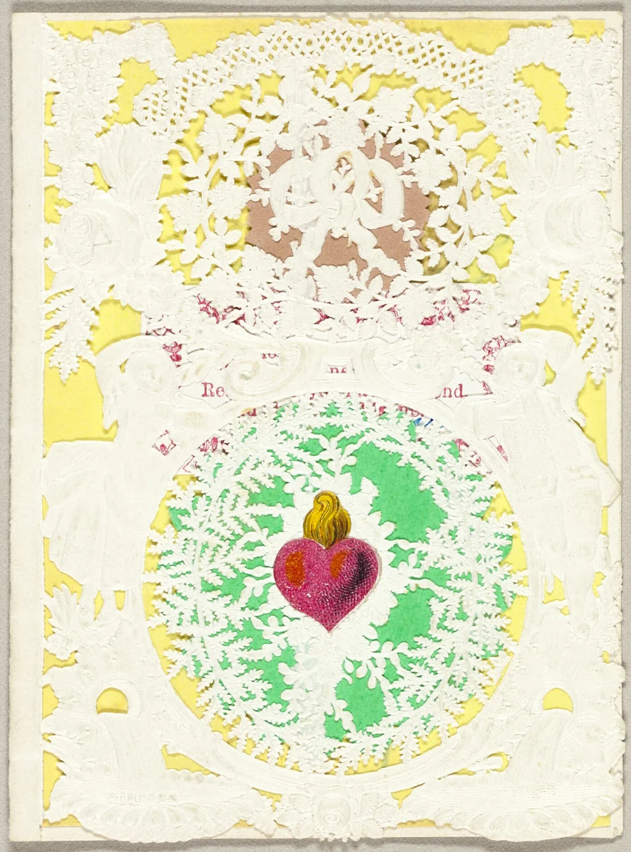 Untitled Valentine (Heart on Fire) by John Windsor, other, 1850-1859