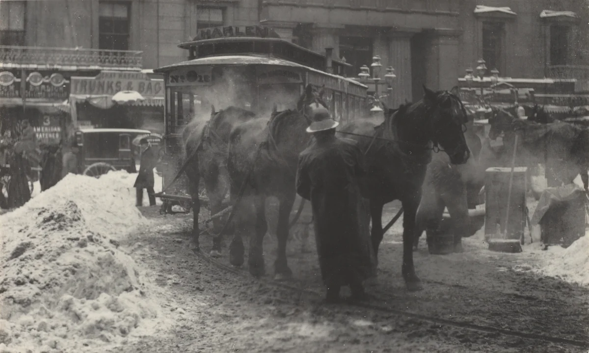 The Terminal by Alfred Stieglitz, photograph, 1893