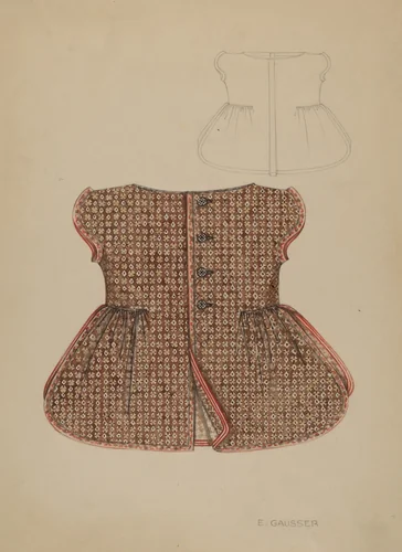Girl's Pinafore by Eleanor Gausser, index of american design, 1935-1942