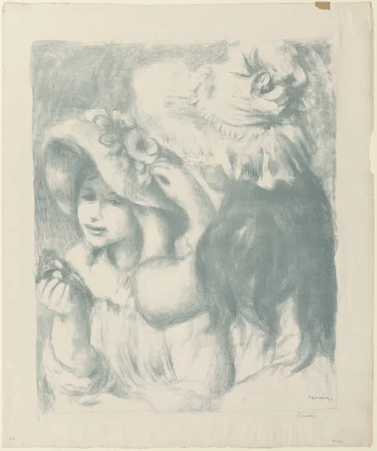 The Pinned Hat, second plate by Pierre-Auguste Renoir, print, 1893-1903