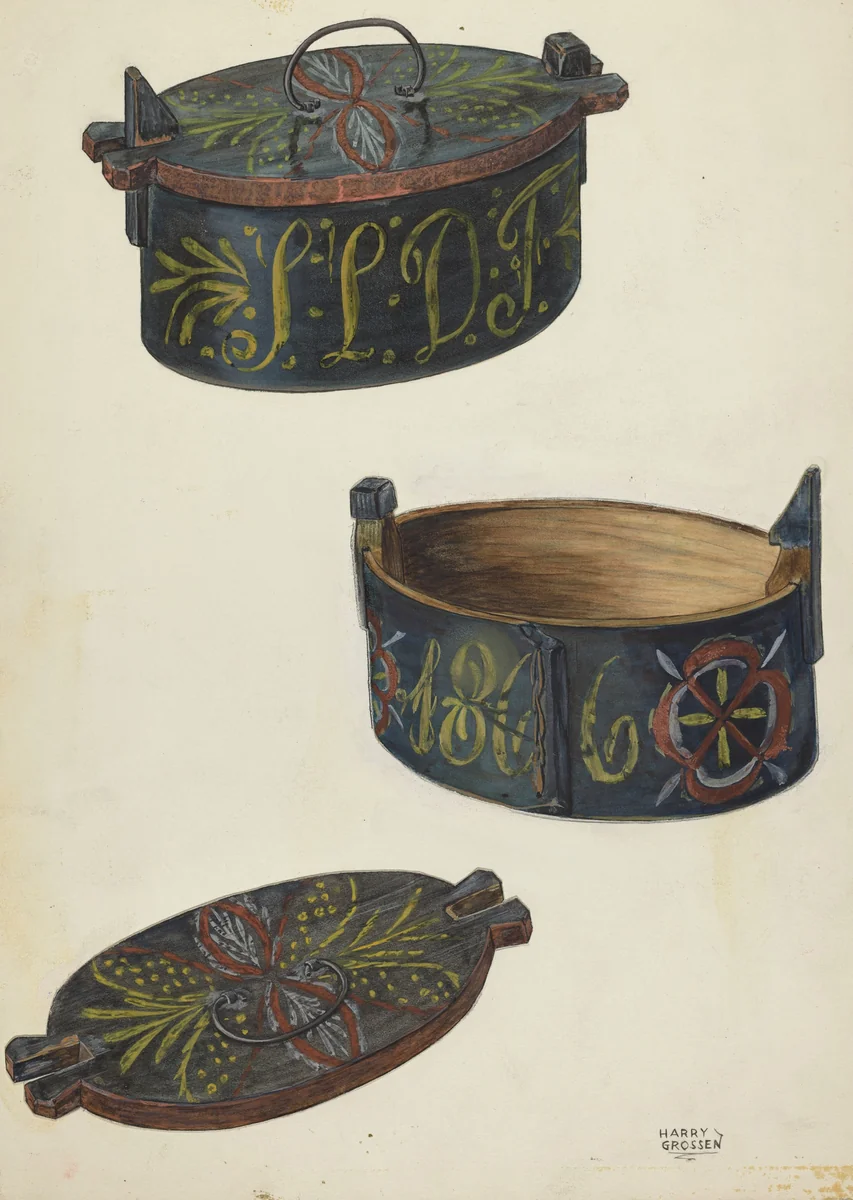 Butter Box by Harry Grossen, index of american design, 1953