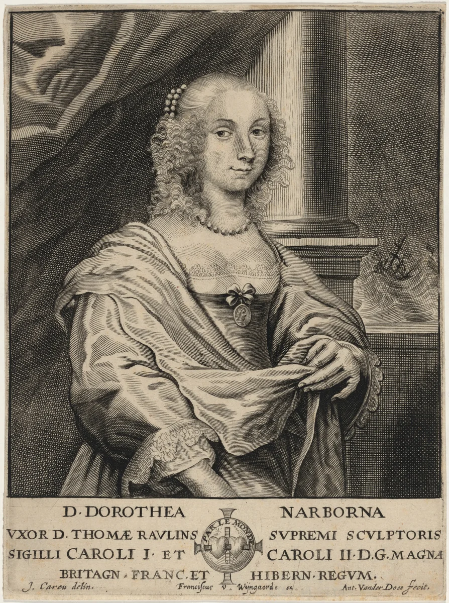 Dorothea Rawlins by Anthony van der Does, print, 1609-1680