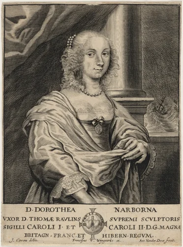 Dorothea Rawlins by Anthony van der Does, print, 1609-1680