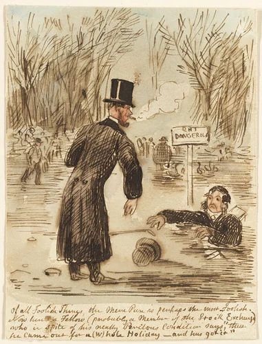 Of All Foolish Things... by John Leech, painting, 1837-1864