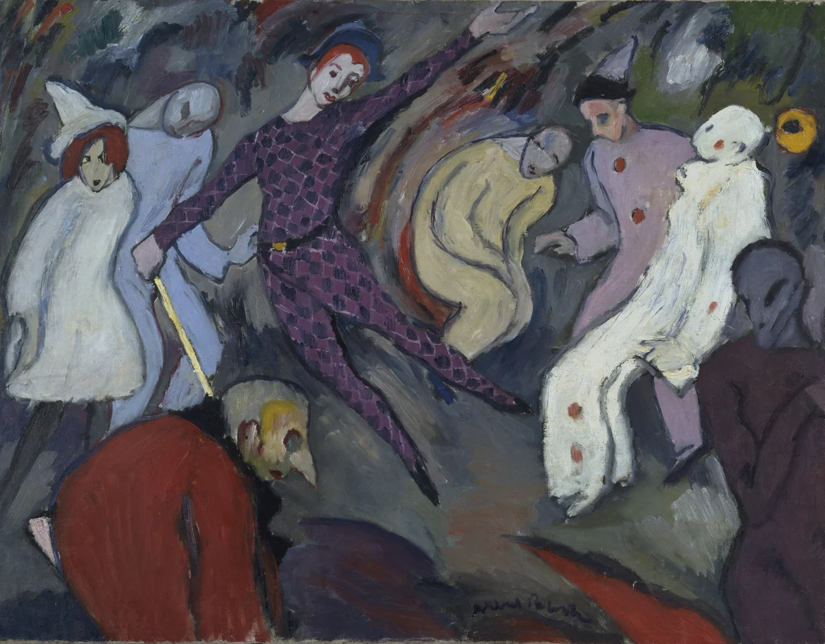 Harlequinade by Albert Bloch, painting, 1911