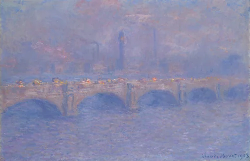 Waterloo Bridge, Sunlight Effect by Claude Monet, painting, 1903