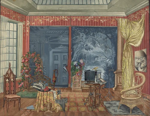 Photographer's Studio by Nicholas Zupa; Perkins Harnly, index of american design, 1935-1942