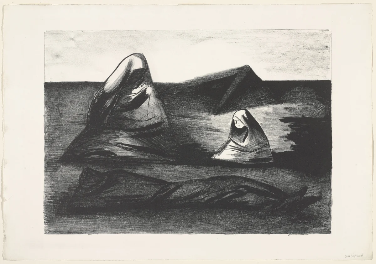 Ruined House (Casa arruinada) by José Clemente Orozco, print, 1929