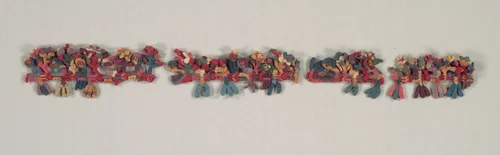 Border Fragment with Birds and Flowers by Unknown, textile, -100-700