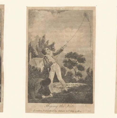 Vliegeren by anonymous, print, 1812