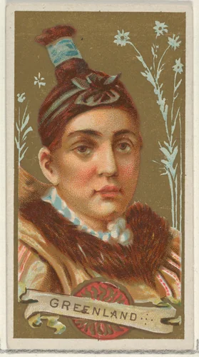Greenland, from the Types of All Nations series (N24) for Allen & Ginter Cigarettes by Allen & Ginter, print, 1889
