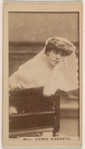 Miss Cemie Roberts, from the Actresses series (N245) issued by Kinney Brothers to promote Sweet Caporal Cigarettes by Kinney Brothers Tobacco Company, photograph, 1890