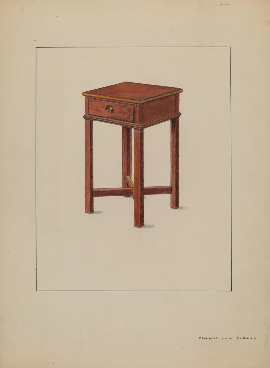 Table (Occasional) by Francis Law Durand, index of american design, 1936