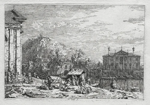 Views of Venice and Environs: A City Beyond a River by Antonio Canaletto, print, 1717-1768