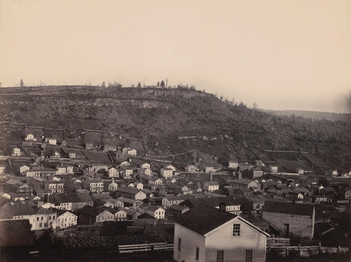 Honesdale, Section 4, Del. & Hudson Canal Co. by Thomas H. Johnson, photograph, 1858-1868