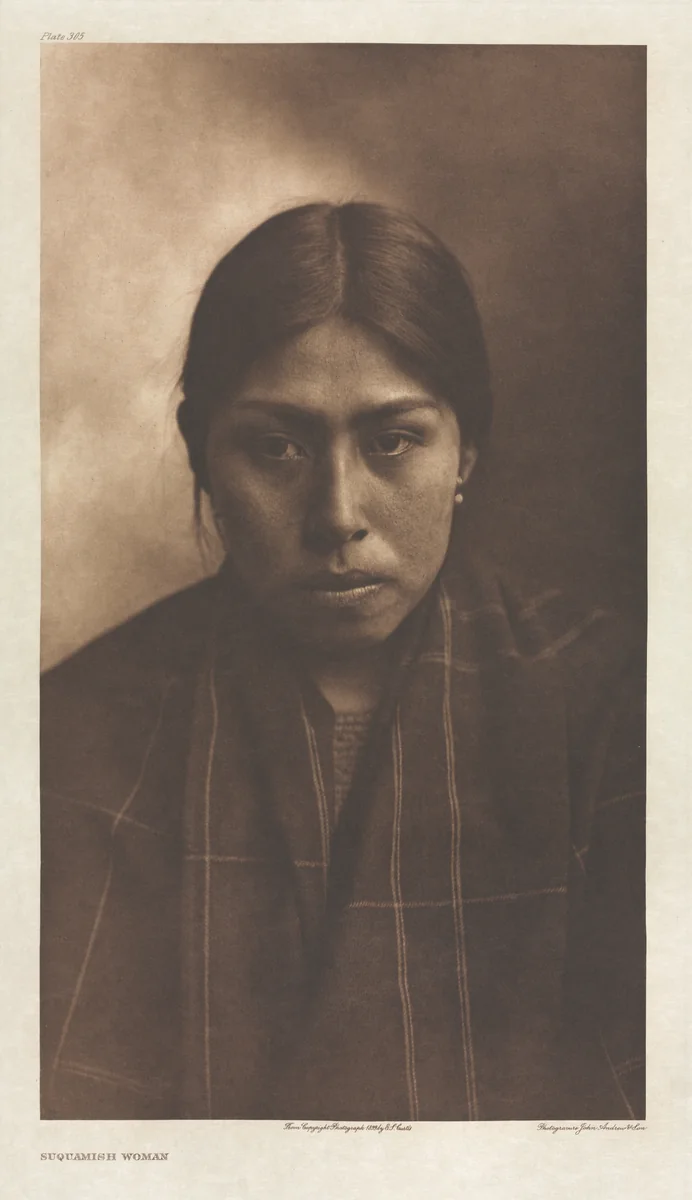 Portfolio IX, Plate 305: Suquamish Woman by Edward Curtis, other, 1899