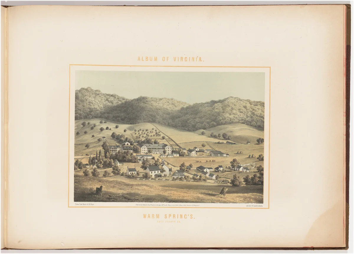 Warm Springs by Edward Beyer; Wilhelm Loeillot, print, 1857