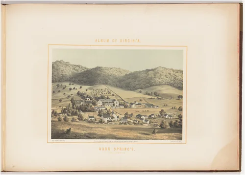 Warm Springs by Edward Beyer; Wilhelm Loeillot, print, 1857