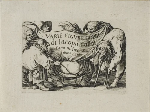Frontispiece, from Varie Figure Gobbi by Jacques Callot, print, 1616