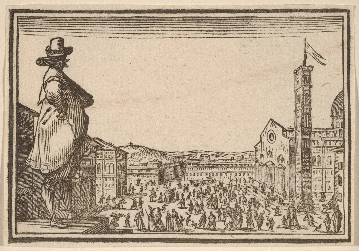 Piazza del Duomo, Florence by Edouard Eckman
Jacques Callot, print, 1621