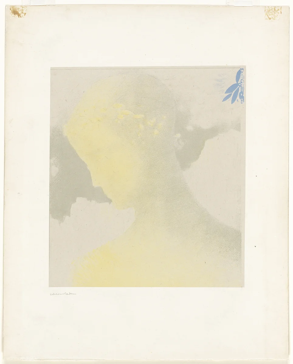 Beatrice by Odilon Redon, print, 1897