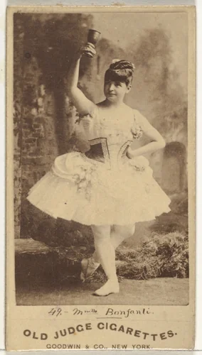 Mlle. Bonfanti, Paris, from the Actors and Actresses series (N171) for Old Judge Cigarettes by Goodwin & Company, photograph, 1886-1890