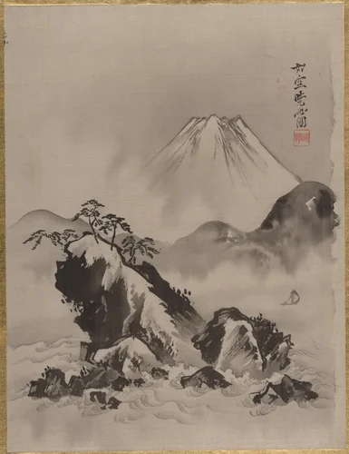 Mount Fuji by Kawanabe Kyōsai (河鍋暁斎), painting, 1877-1897