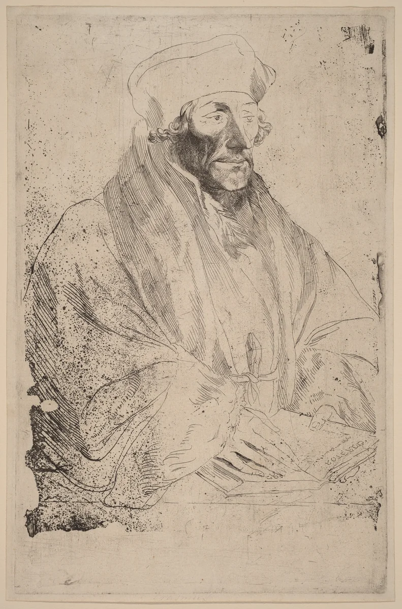 Erasmus of Rotterdam by Anthony van Dyck
Hans Holbein the Younger, print, 1626-1641