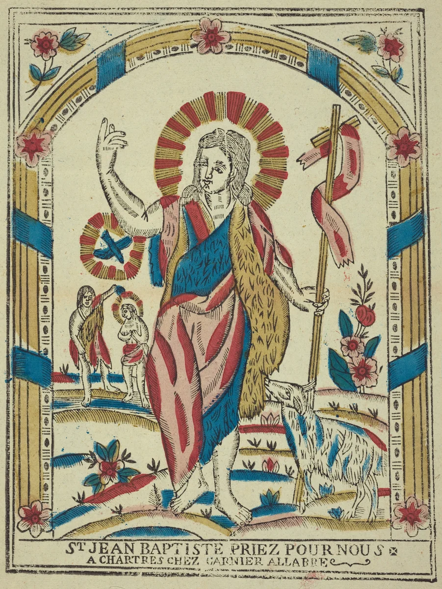 Saint John the Baptist Pray for Us by French 19th Century, print, 1820