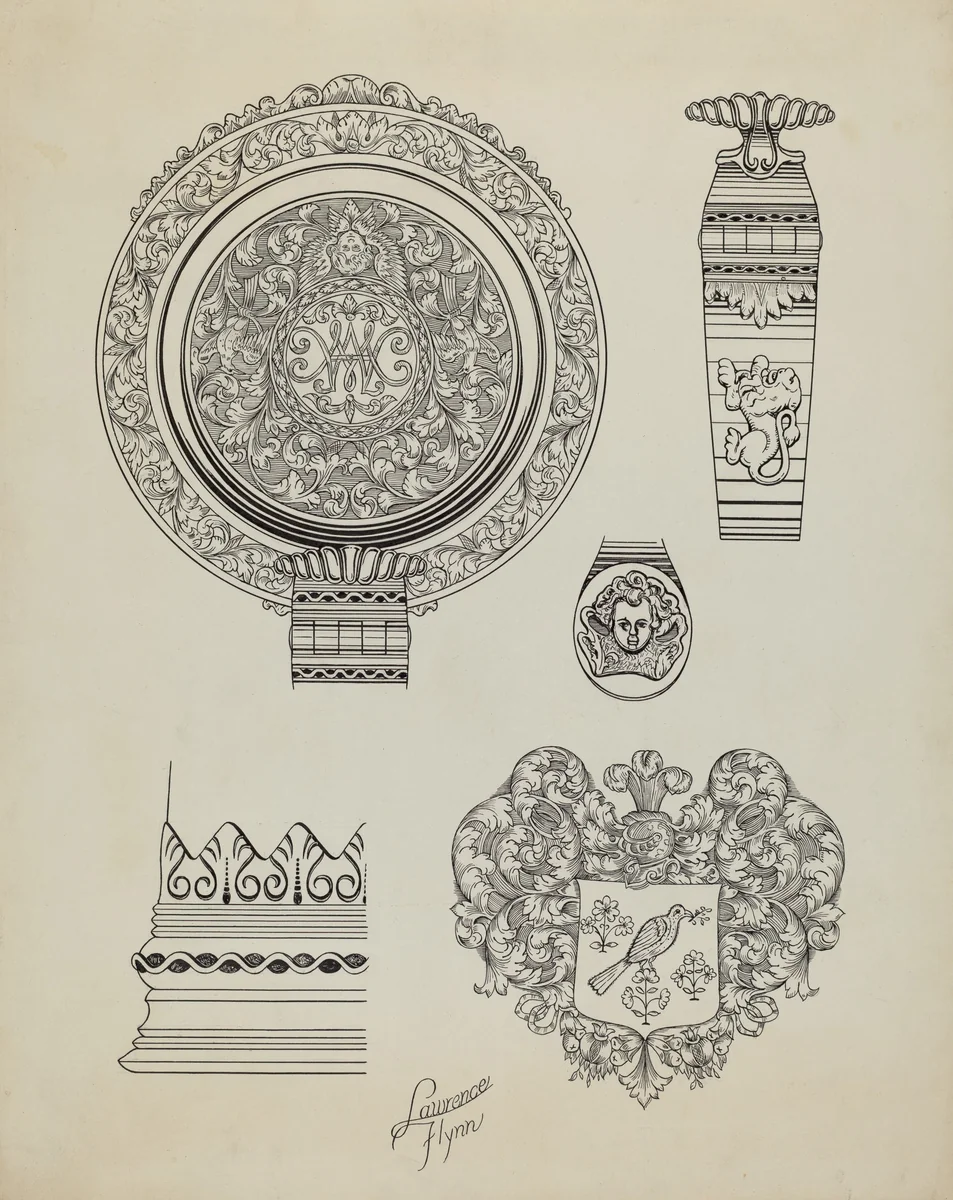 Silver Tankard by Lawrence Flynn, index of american design, 1938