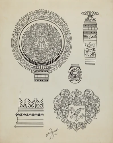 Silver Tankard by Lawrence Flynn, index of american design, 1938