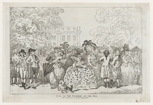 1784, or The Fashions of the Day by Thomas Rowlandson, print, 1784