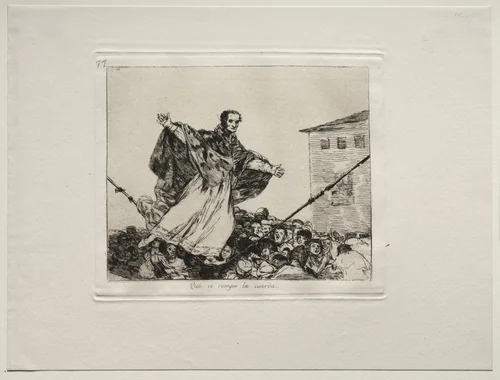 The Horrors of War: May the Cord Break by Francisco de Goya, print, 1810-1820