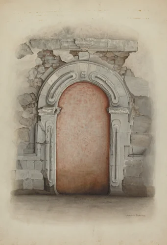 Doorway, Stone by Juanita Donahoo, index of american design, 1939