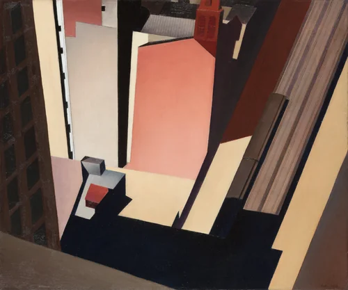 Church Street El by Charles Sheeler, painting, 1920