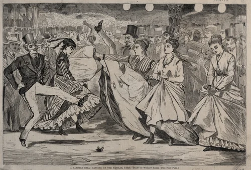 A Parisian Ball - Dancing at the Mabille, Paris by Winslow Homer, print, 1867