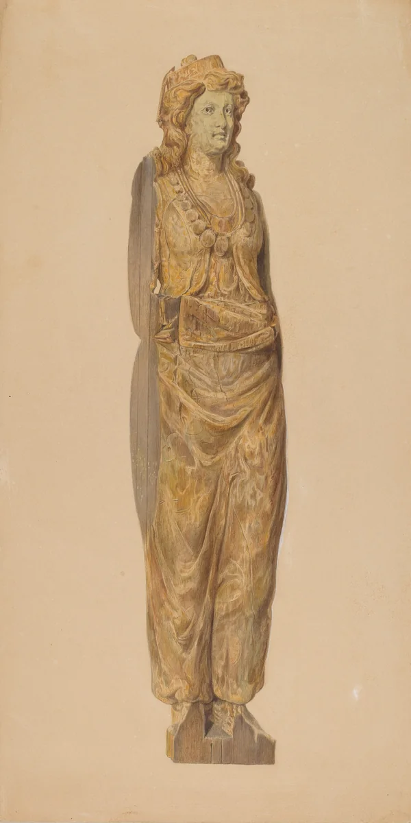 Circus Wagon Figure by Howard Weld, index of american design, 1937