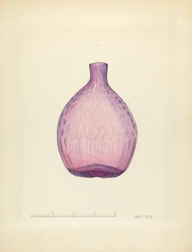 Toilet or Perfume Bottle by Janet Riza, index of american design, 1940