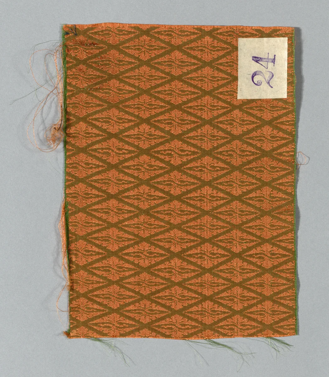 Fragment by Japan, textile, 1700-1725