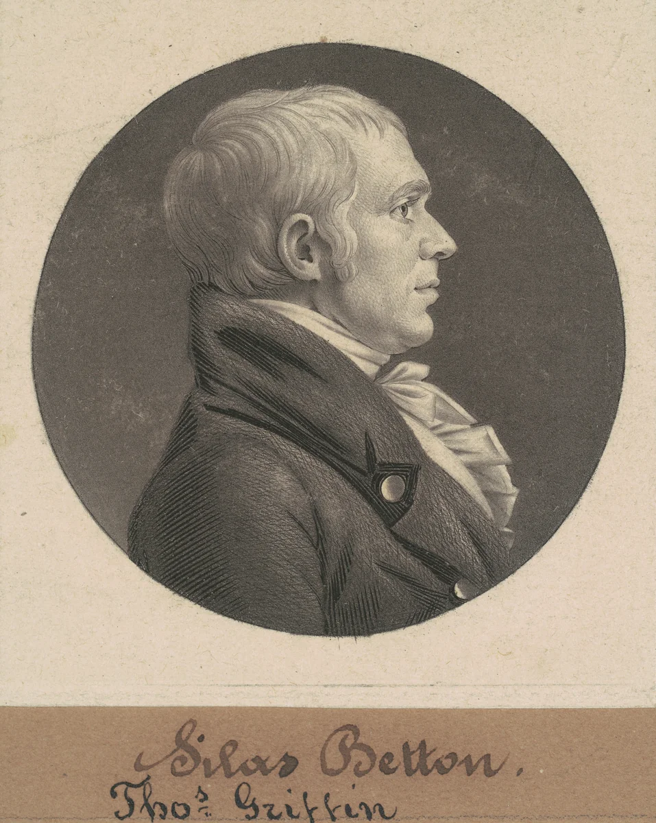 Silas Betton by Charles B. J. Févret de Saint-Mémin, print, 1805